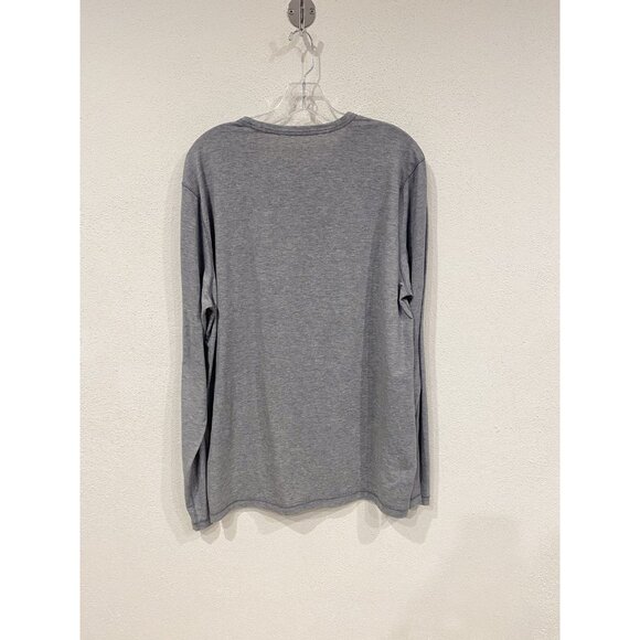 Faherty Shirt Mens Large Gray All Day Long Sleeve Recycled Performance Soft Tee - Picture 6 of 6